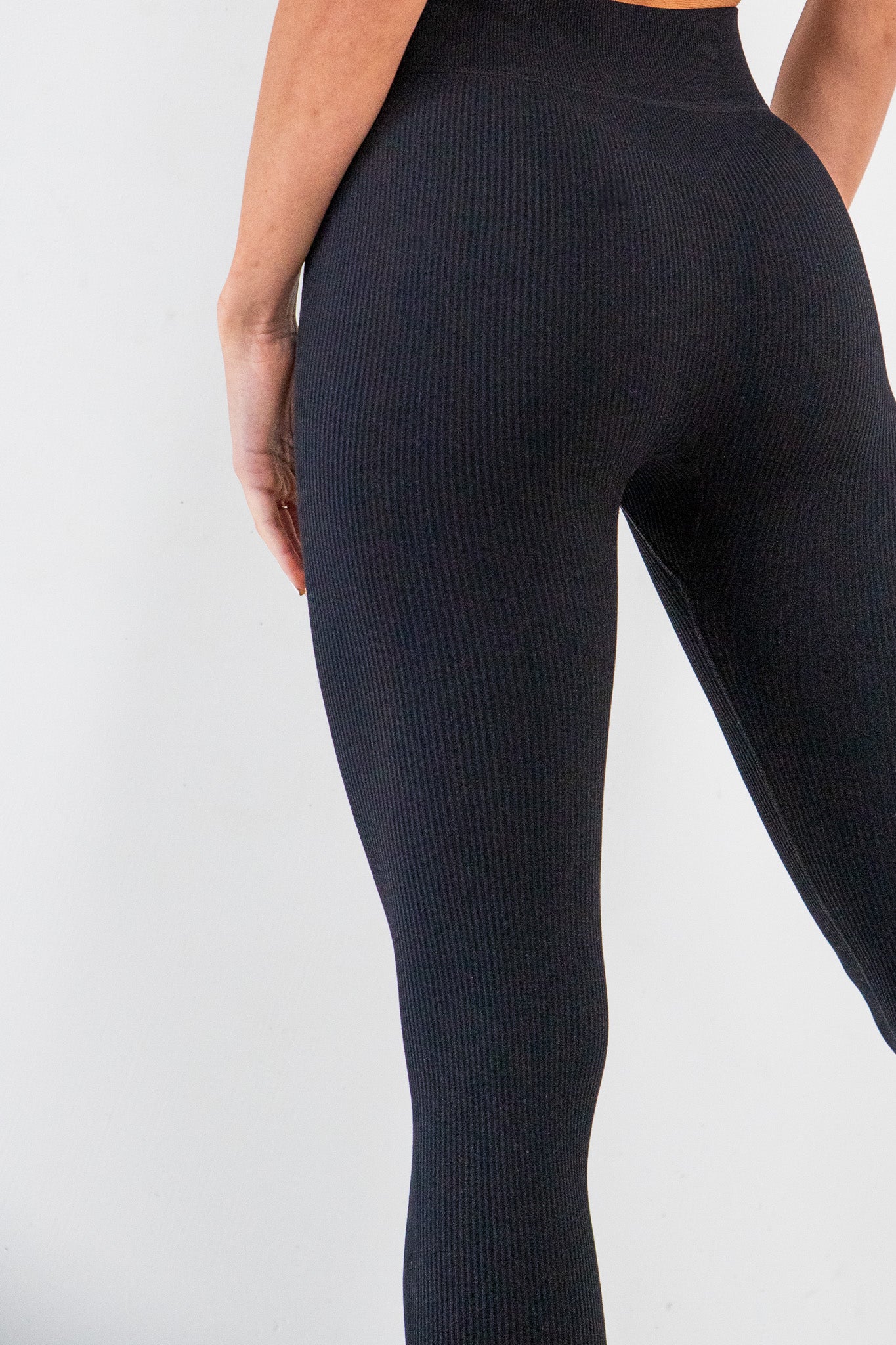 Seamless Ribbed Split Flare Legging